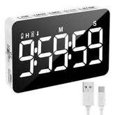 Samshow rechargeable timer with magnetic attachment for easy kitchen placement