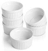 Samsle 4oz porcelain ramekins ideal for crème brûlée and mini desserts