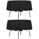 Sancua 2-pack round tablecloth on a dining table protects surfaces from stains