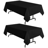 Sancua black tablecloth 60x84 on dining table for protection and style