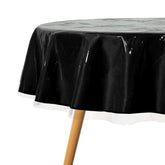 Sancua clear round tablecloth 54-inch protects surfaces from spills and stains