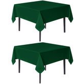 Sancua square tablecloth 60x60 in hunter green, vibrant and durable for gatherings.