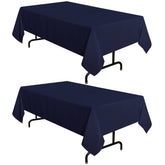 Sancua two-pack navy tablecloth 60x120 protecting surfaces with easy-care fabric for meals