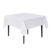 Sancua White Square Tablecloth 60x60 inch for versatile square and round tables.