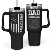 SandJEST Best Dad Ever Tumbler 40oz for daily hydration and gifting.