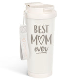 SANDJEST Best Mom Ever Tumbler with 2-in-1 lid for spill-safe sipping