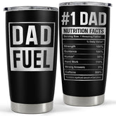 SANDJEST Dad Tumbler 20oz on-the-go keeps coffee warm during adventures.