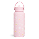 SANDJEST Daisy bottle 32oz shows ample capacity for all-day hydration