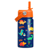 SANDJEST dinosaur bottle with straw lid keeps kids hydrated on the go
