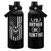 SANDJEST hunting bottle with straw lid for on-the-go hydration