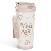 SANDJEST Inspiration Tumbler 18oz stainless steel for reliable daily hydration on the go.