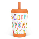 Sandjest kid insulated tumbler with alphabet design keeps drinks engaging for active children