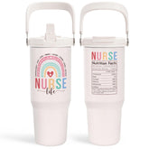 SANDJEST 30oz tumbler front view highlights style and temperature retention
