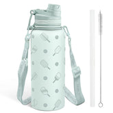 SANDJEST pickleball bottle strap close-up for durable hands-free carrying during activities.
