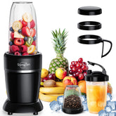 Sangcon 1000W blender with 6 blade extractor crushes ice for smooth shakes