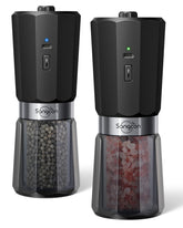Sangcon Gravity grinder set assembled for easy one-handed seasoning