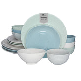 SANGO Siterra Artist's Blend 16-piece dishware set with glossy speckled finish for everyday dining