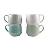 Sango Siterra artist blend mug set of four for entertaining guests and everyday coffee.