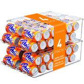 SCAVATA can organizer front view showing compact, stackable fridge storage