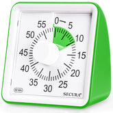 Secura 60-minute timer dial visual cue for time management.