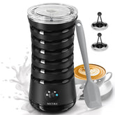 Secura electric milk frother with 4-in-1 functionality for café-worthy foam