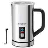 Secura milk frother foaming cappuccino for cafe‑style at home