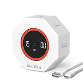 Secura Pomodoro Timer front view with rotating cube for quick countdown