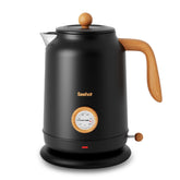 Seehot 1.7L kettle front view with thermometer for precise brewing