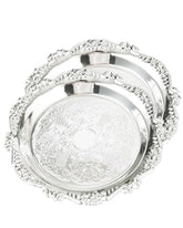SEEK RARE round-tray 7.9in silver for desserts and fruits.
