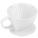 Segarty Pour Over No.2 ceramic dripper, top view, stabilizes pour for clean brewing.