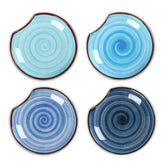 Selamica gradient blue spoon rest set of four adds color while keeping countertops tidy