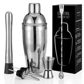 Semderm cocktail shaker 24oz with built-in strainer for smooth pours.