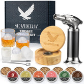 Semderm whisky smoker kit with chips pack adds smoky depth to cocktails and foods.