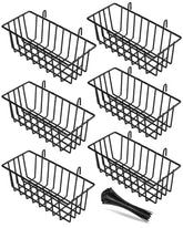 SEMPOMA 6-pack wire baskets on a grid wall for organized storage.
