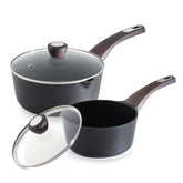 SENSARTE 2-0-3-0 quart saucepan set with lid for versatile cooking tasks.