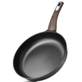 SENSARTE 8-inch pan with eggs sliding easily for quick breakfast.