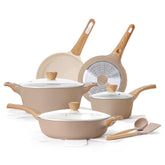 SENSARTE ceramic frying pans offer effortless release with minimal oil for healthier cooking.