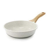 Sensarte 8-inch nonstick ceramic pan top view with smooth coating for easy cooking