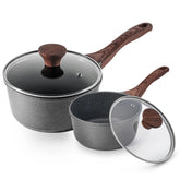 SENSARTE 6.3-inch saucepan with Swiss granite coating for easy release