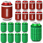 SEPGLITTER football sleeve with classic pattern fits 12 oz cans and keeps hands cool