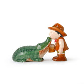 Servette Home crocodile salt shaker for quick, easy seasoning.