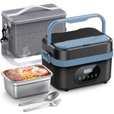 Sevenmeet cordless lunch box front view suited for on-the-go office meals