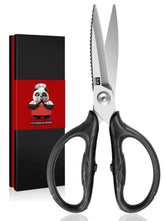 SHAN ZU 8.4-inch kitchen scissors blade close-up for precision cutting.