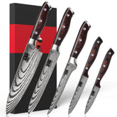 SHAN ZU knife blade close-up highlighting ultra sharp edge for precise slices
