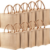 Shappy burlap tote demonstrating large size for daily use and travel