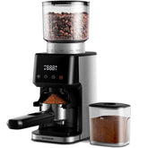 SHARDOR conical burr espresso grinder demonstrates precise grind for rich espresso aromas