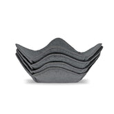Sheff set of 4 plate cozy huggers in grey for safe handling of hot bowls