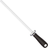Shenzhen Knives white ceramic sharpening rod 12in for precise edge realignment in kitchens.