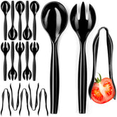 Shop Square 6-inch tongs in the set, ergonomic and durable for buffet service.