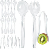 Shop Square disposable plastic serving utensils with 6-inch tongs for sturdy serving